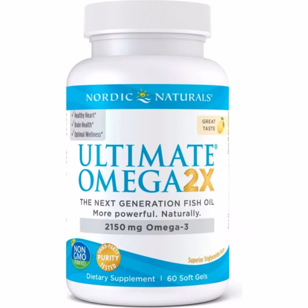 Ultimate Omega 2X - Limón, 60 cápsulas blandas